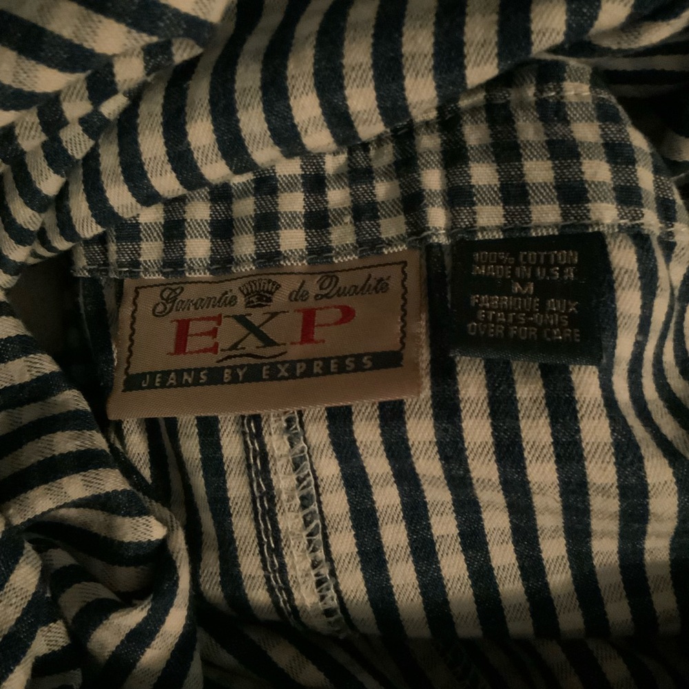 Vintage Express Gingham Romper Dress - Picture 4 of 5